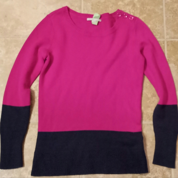 Gap Women's Wool Blend Color Block Sweater Sz.S - Picture 1 of 5